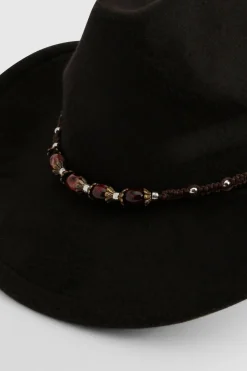 Chapeau western à détail de garniture à boucle