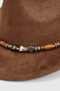 Chapeau Western à garniture perlée