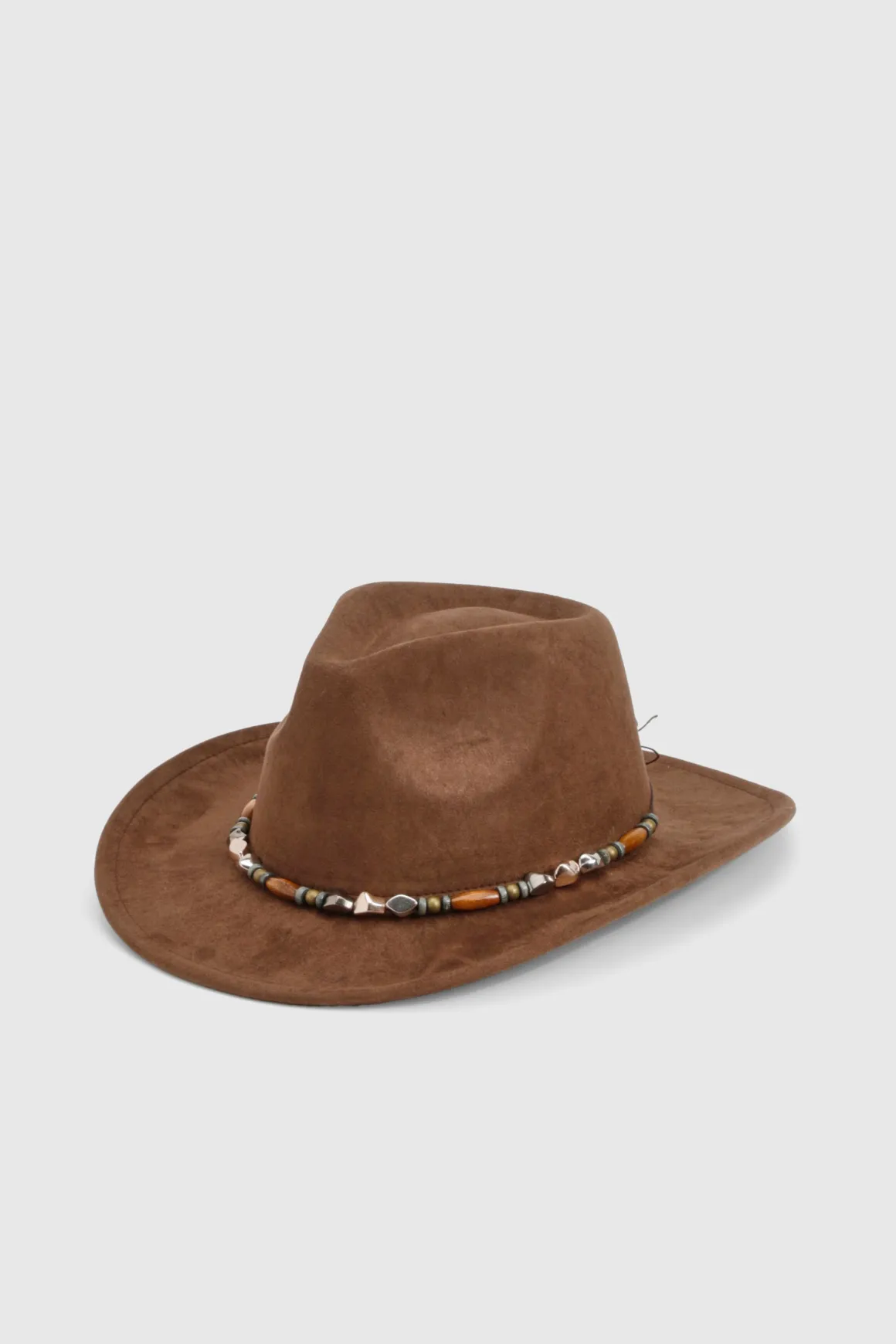 Chapeau Western à garniture perlée