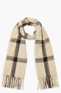 boohoo Écharpe à carreaux tissée< Écharpes|Écharpes Et Gants