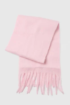 Écharpe Duveteuse Surdimensionnée À Pompons