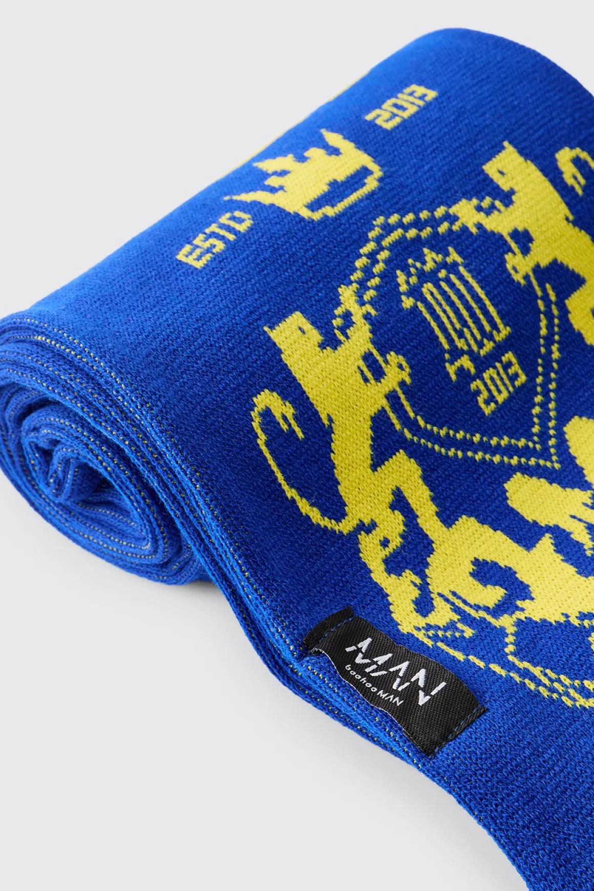 Écharpe en maille jacquard