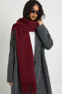 boohoo Écharpe en plaid légère à pampilles< Écharpes|Écharpes Et Gants