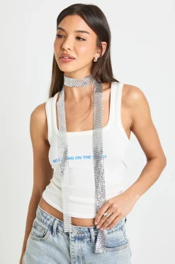 boohoo Écharpe Fine En Cotte De Mailles e< Écharpes|Écharpes Et Gants