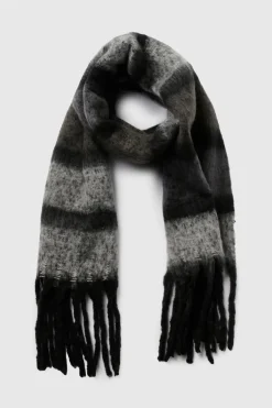 boohoo Écharpe surdimensionnée rayée à pompons duveteux< Écharpes|Écharpes Et Gants