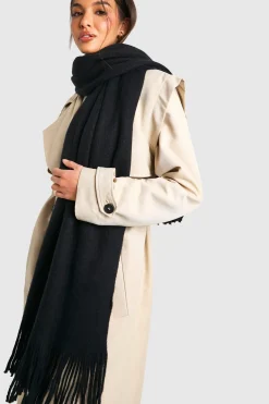 boohoo Écharpe tricotée à franges< Écharpes|Écharpes Et Gants