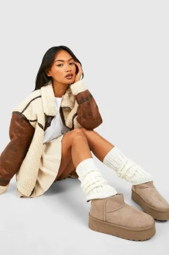 boohoo Chauffe-jambes en maille torsadée< Écharpes Et Gants