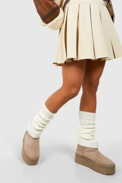 boohoo Chauffe-jambes en maille torsadée< Écharpes Et Gants