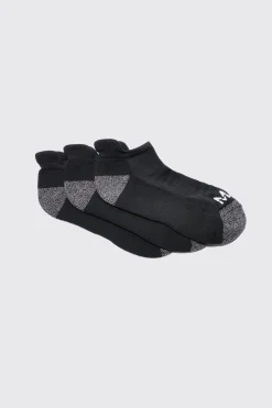 Chaussettes d'entraînement rembourrées pour homme, pack de 3