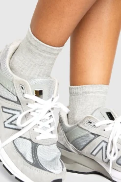 boohoo Chaussettes de sport à la cheville ton sur ton, lot de 5<Femme Lingerie Et Sous-Vêtements|Chaussettes