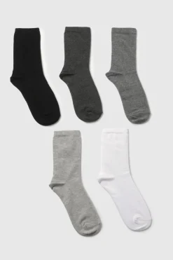boohoo Chaussettes de sport monochromes Lot de 5<Femme Lingerie Et Sous-Vêtements|Chaussettes