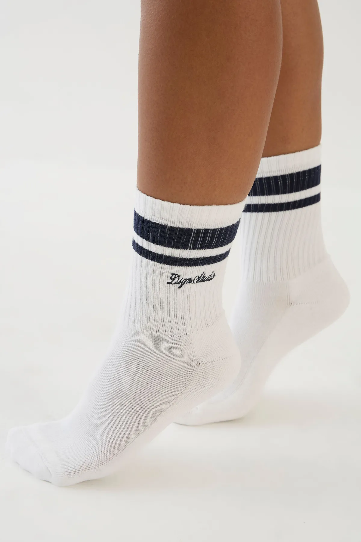 DSGN Studio Chaussettes De Sport À Rayures Script<Femme Lingerie Et Sous-Vêtements|Dsgn Studio