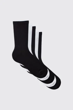 5 Chaussettes de sport unies mixtes