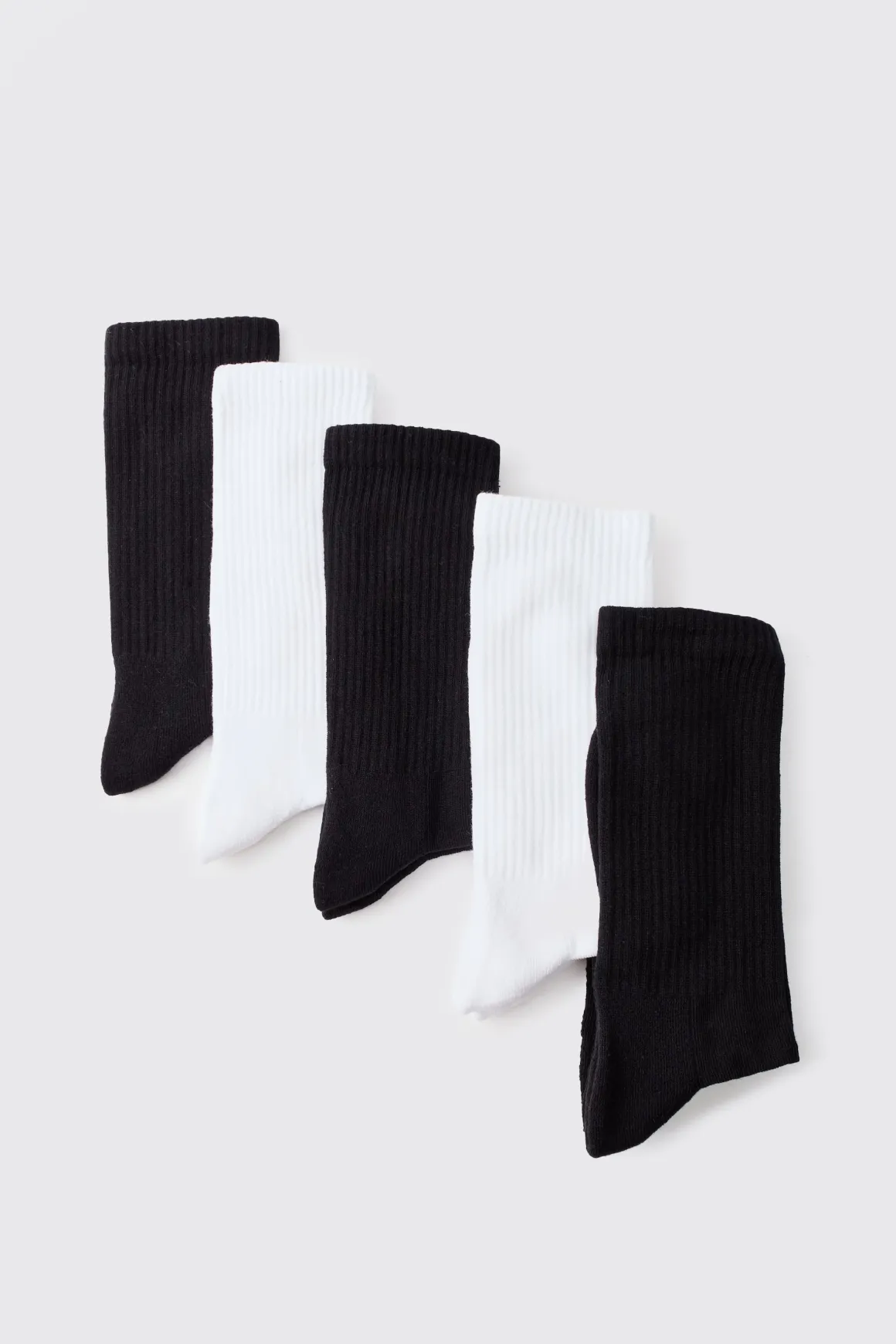 5 Chaussettes de sport unies mixtes