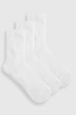 Chaussettes de sport unies, pack de 3