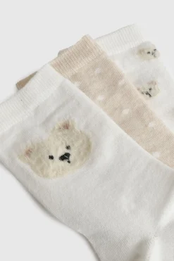 boohoo Chaussettes fantaisie avec détails d'ours, lot de 3<Femme Lingerie Et Sous-Vêtements|Chaussettes