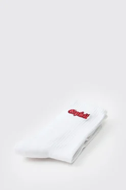 Chaussettes Half Terry brodées Explicit