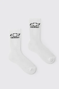 boohooMAN Chaussettes Sous Licence Avec Badge Chevrolet<Homme Chaussettes