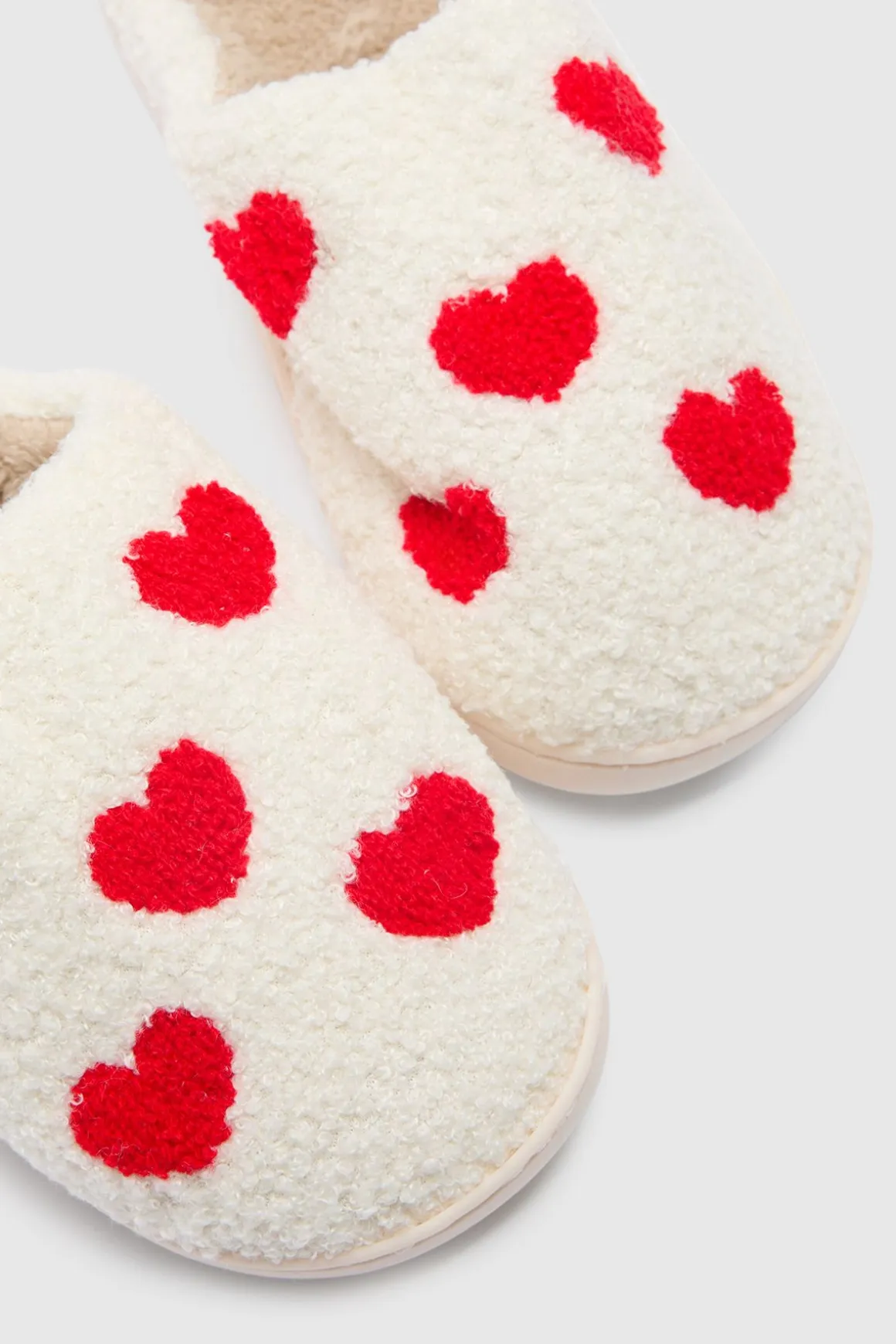 Chaussons Imprimé Cœurs