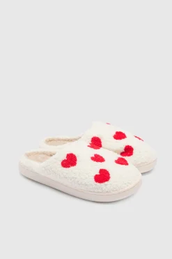 Chaussons Imprimé Cœurs