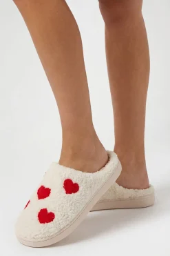 Chaussons Imprimé Cœurs