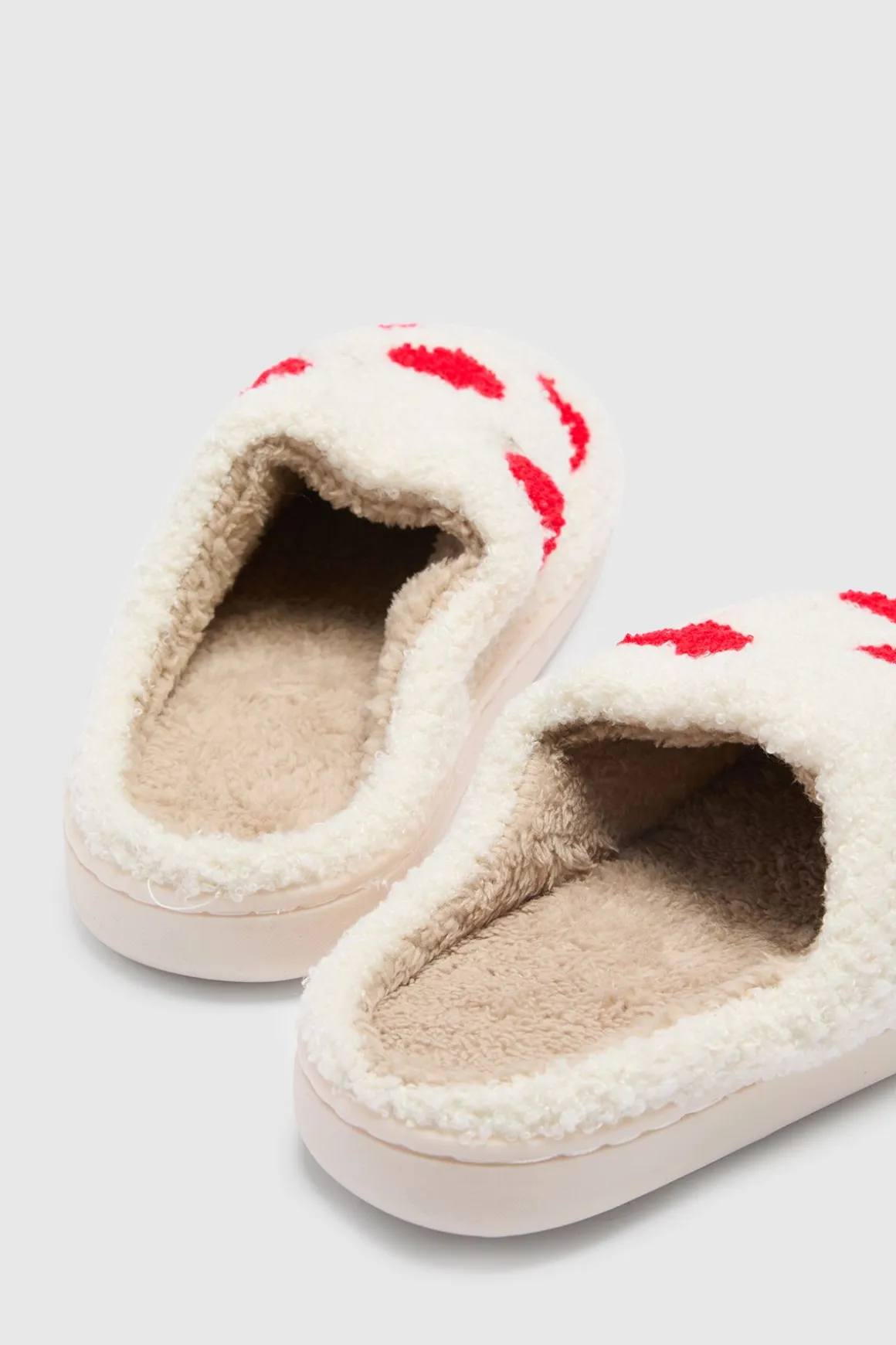 Chaussons Imprimé Cœurs