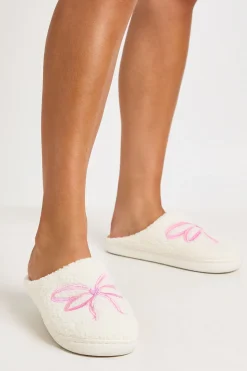 Chaussons Moelleux Brodés Avec Nœud