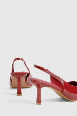 Chaussure de ville à bride arrière et talon stiletto bas