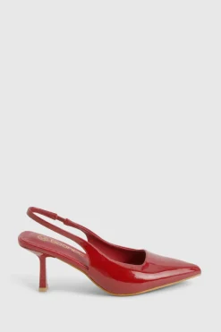 Chaussure de ville à bride arrière et talon stiletto bas