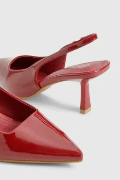 Chaussure de ville à bride arrière et talon stiletto bas