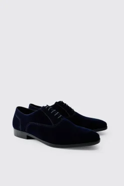Chaussure Oxford en velours