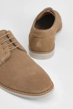 Burton Chaussures Derby En Daim Marron Clair<Homme Chaussures Et Mocassins