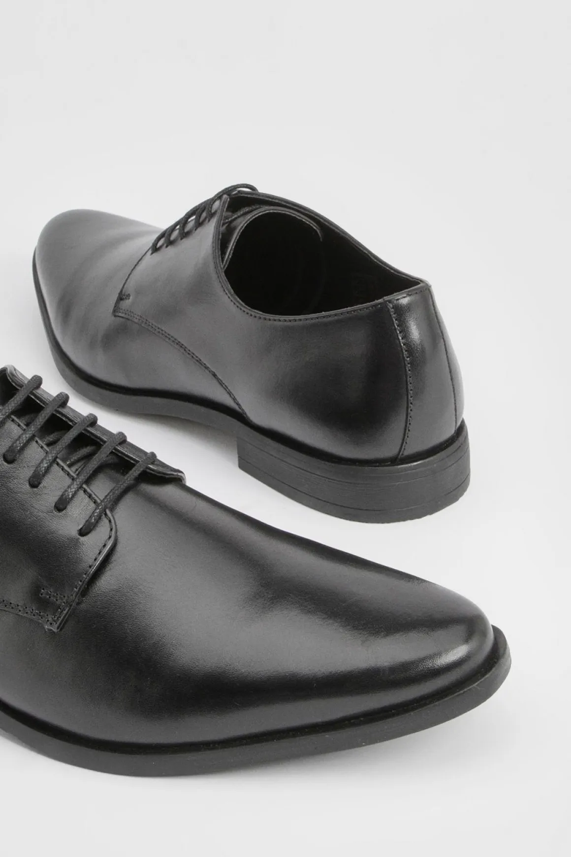 Chaussures Derby Élégantes en Cuir Noir