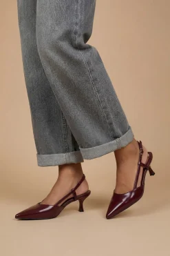 Chaussures De Ville À Bride Arrière Luneth En Synthétiquecuir À Petit Talon