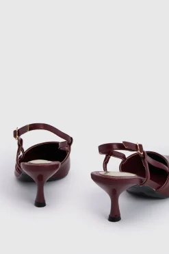 Chaussures De Ville À Bride Arrière Luneth En Synthétiquecuir À Petit Talon
