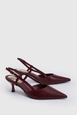 Chaussures De Ville À Bride Arrière Luneth En Synthétiquecuir À Petit Talon
