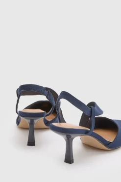 Wallis Chaussures De Ville Evelyn À Talon Bobine Avec Bride Arrière Asymétrique Et Confort Chaussette< Chaussures À Talons|Escarpins