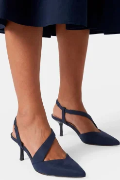 Wallis Chaussures De Ville Evelyn À Talon Bobine Avec Bride Arrière Asymétrique Et Confort Chaussette< Chaussures À Talons|Escarpins