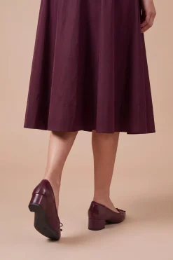 Chaussures De Ville Gracie En Synthétiquecuir Verni Avec Nœud Et Petit Talon Bloc