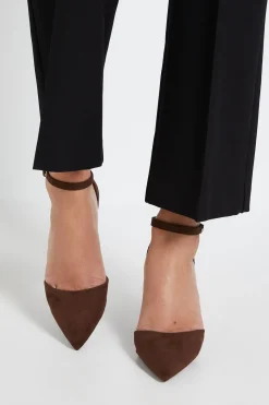 Dorothy Perkins Chaussures De Ville À Talon Bloc Haut Pointues Avec Bride Cheville En Synthétique Blanche< Chaussures À Talons|Escarpins