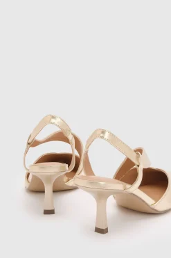 Chaussures De Ville À Talon Bottier Avec Bride Arrière Asymétrique Et Semelle Confort Evelyn Coupe Large