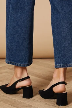 Oasis Chaussures Enrya à Bride Arrière en synthétique avec Talon Bloc Bas< Chaussures À Talons|Escarpins