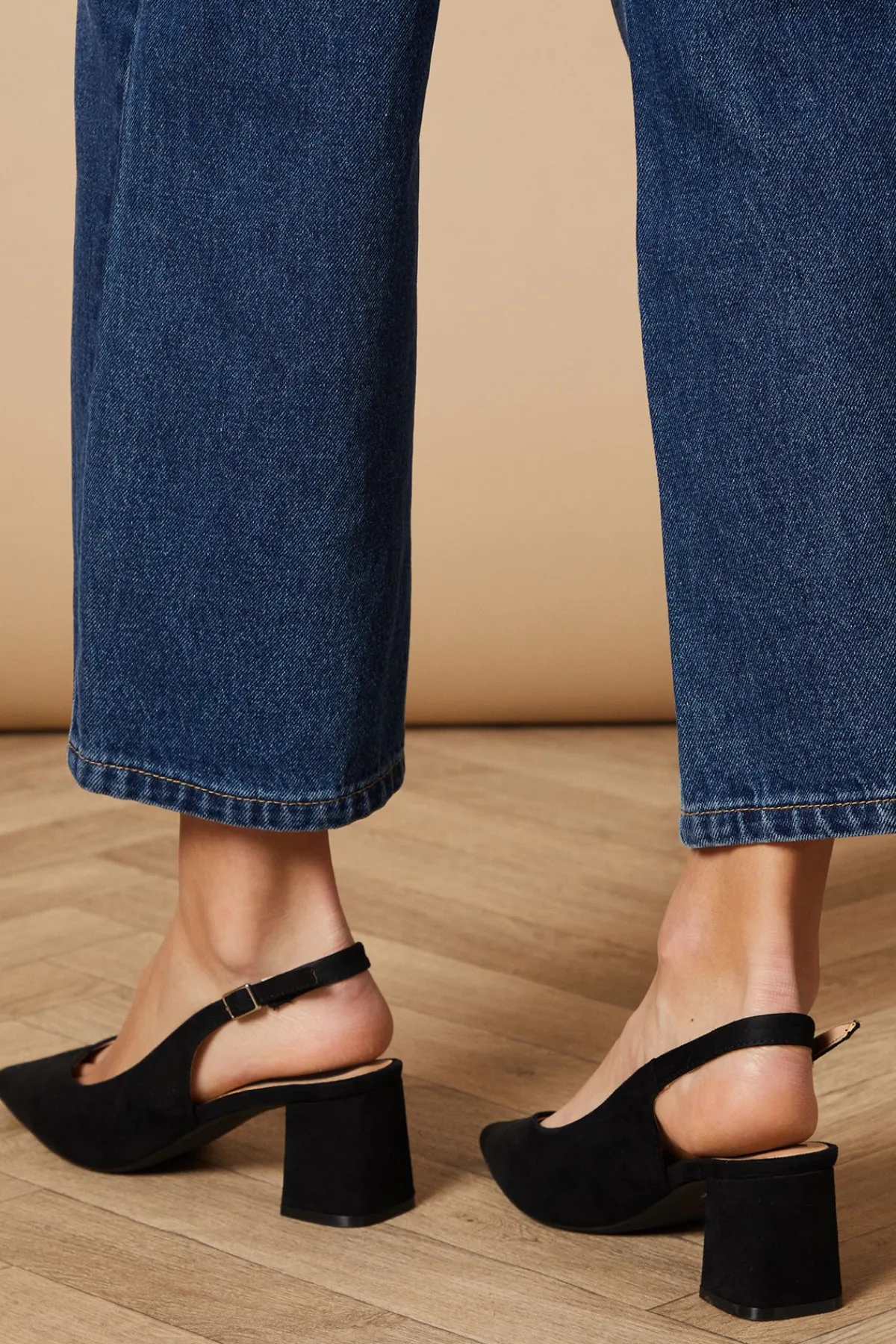 Oasis Chaussures Enrya à Bride Arrière en synthétique avec Talon Bloc Bas< Chaussures À Talons|Escarpins