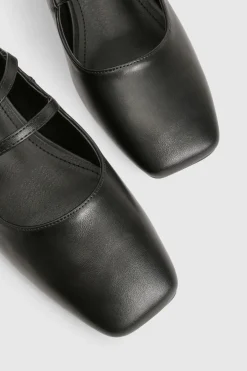 Chaussures Mary Jane à bout carré et triple bride