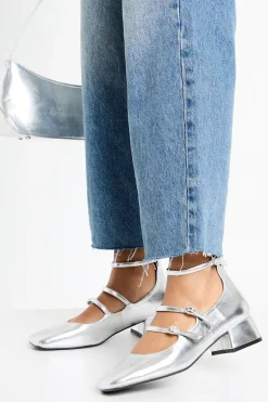 Chaussures Mary Jane à bout carré et trois brides