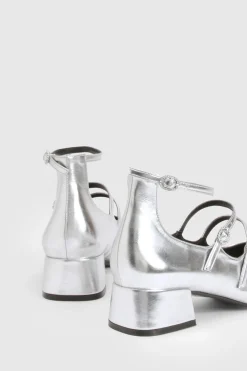 Chaussures Mary Jane à bout carré et trois brides