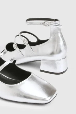 Chaussures Mary Jane à bout carré et trois brides