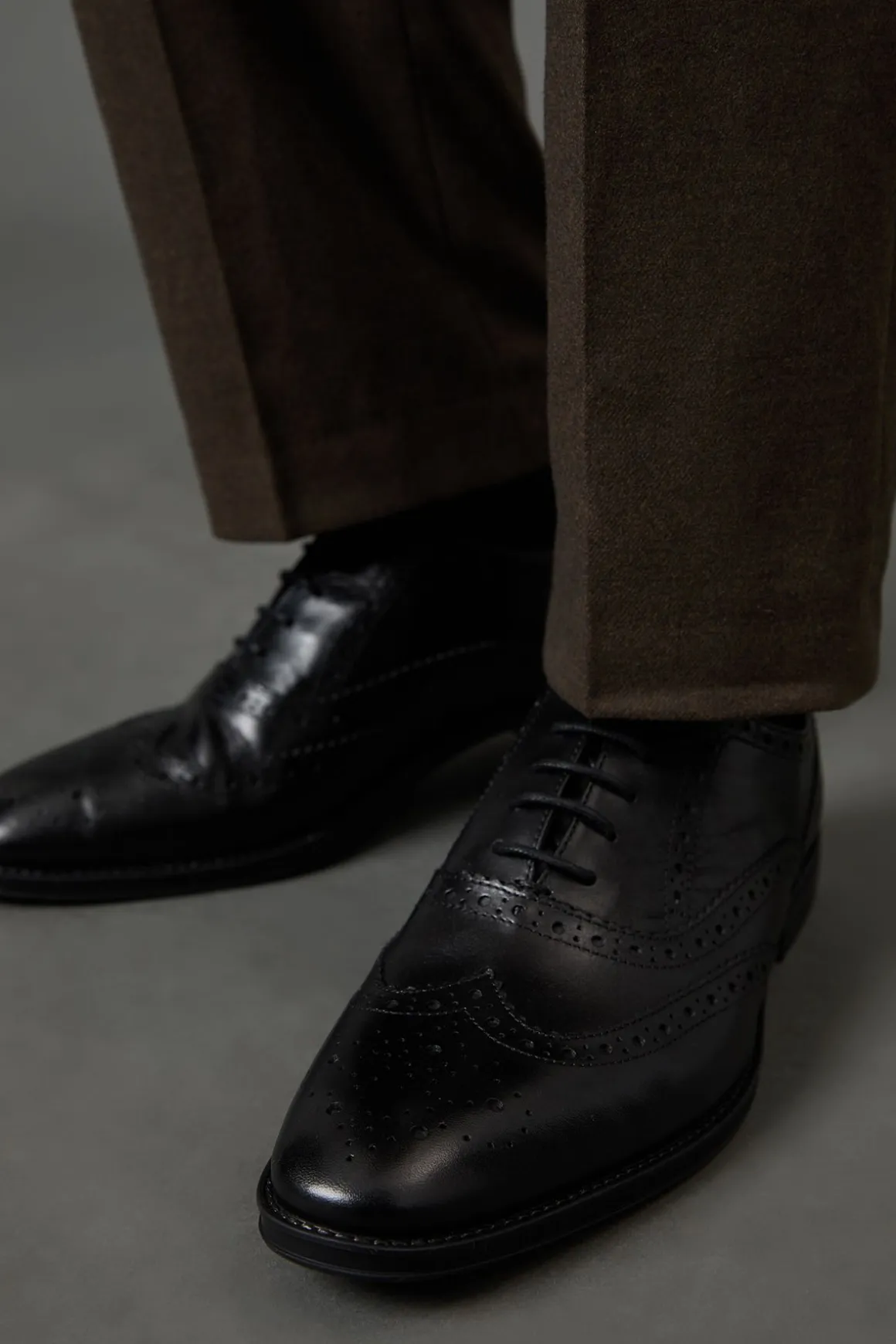 Chaussures Oxford Richelieu en Cuir Noir Élégantes