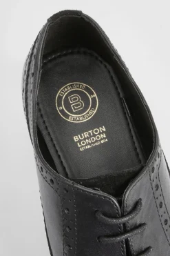 Chaussures Oxford Richelieu en Cuir Noir Élégantes