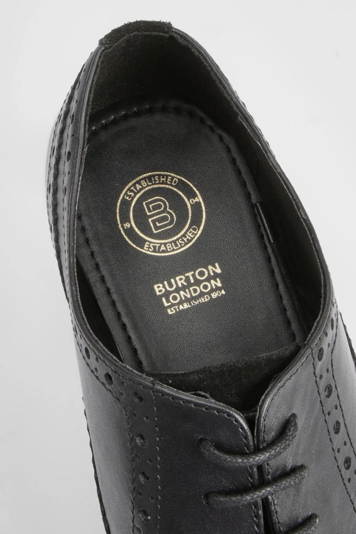 Chaussures Oxford Richelieu en Cuir Noir Élégantes